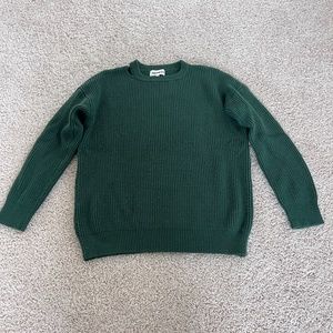 About Us Forest Green Sweater, Size S